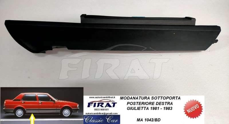 MODANATURA SOTTOPORTA ALFA ROMEO GIULIETTA 81 - 83 POST.DX
